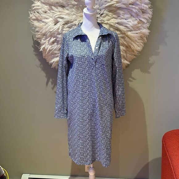 A.P.C. Blue Floral Midi Dress - Picture 3 of 7